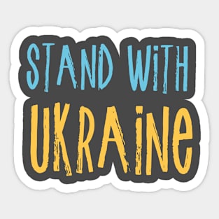 Stand With Ukraine Sticker